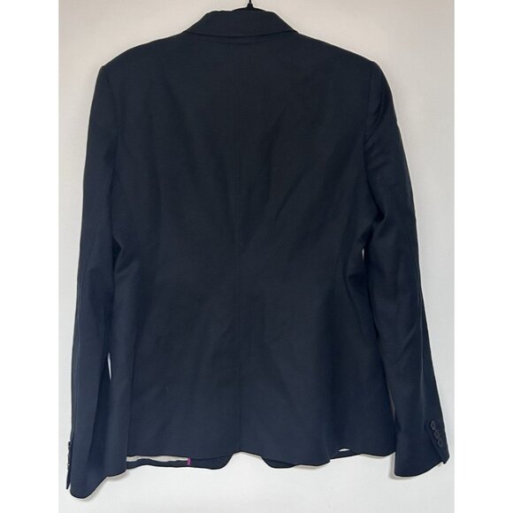 Banana Republic Blazer Women's Size 14 Black Pockets Button Down Lined NWT - Picture 2 of 9